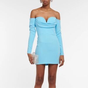 Alex Perry Paityn Off The Shoulder Creped Dress